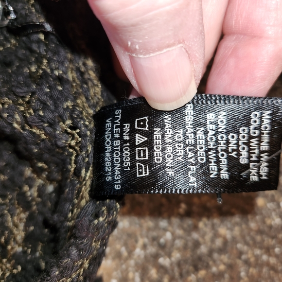 NWOT BKE Boutique Pieced Chiffon Open Weave Flyaway Cardigan Sweater Size S Cute - Picture 10 of 10